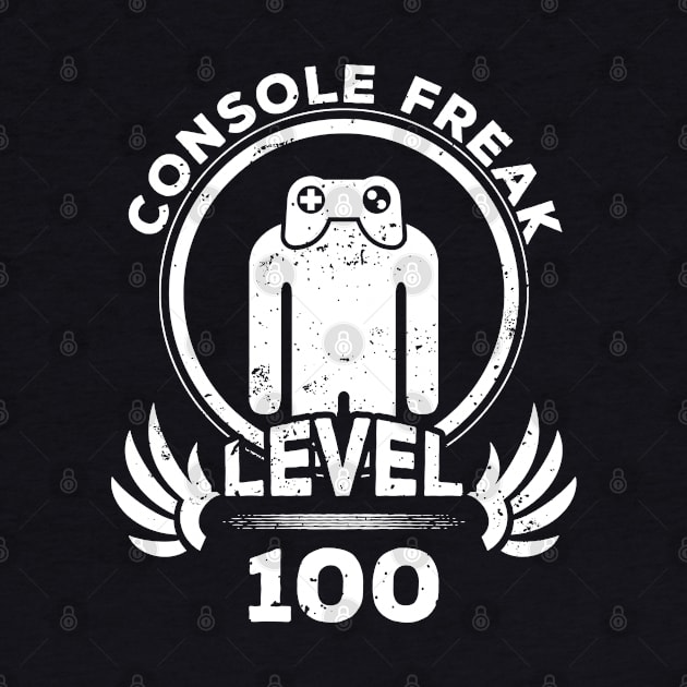 Level 100 Console Freak Video Game Fan Gift by atomguy